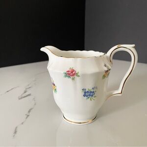 Floral Creamer Pitcher - Staffordshire
